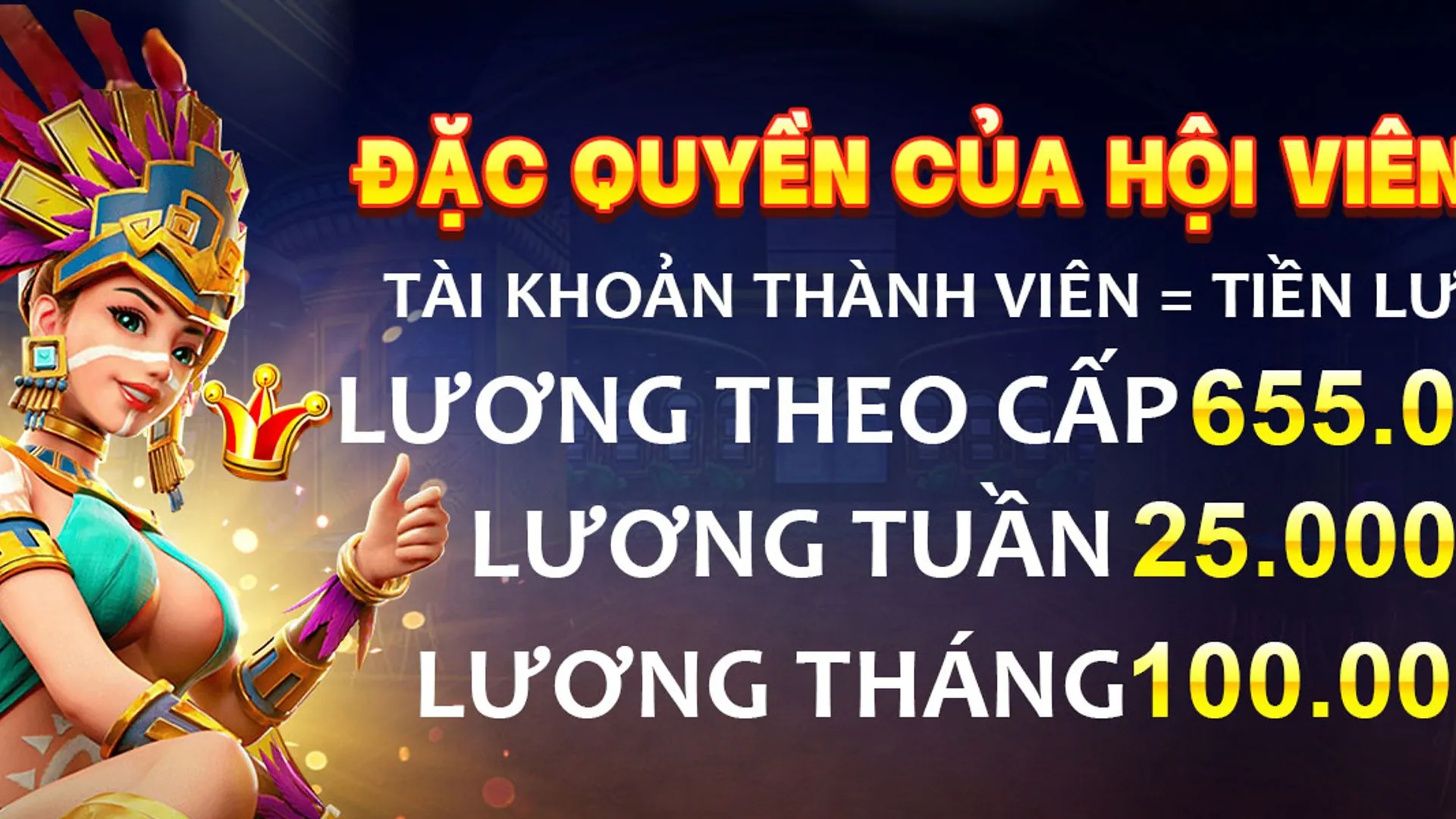 Hình ảnh sang trọng thể hiện đặc quyền VIP tại luck8885