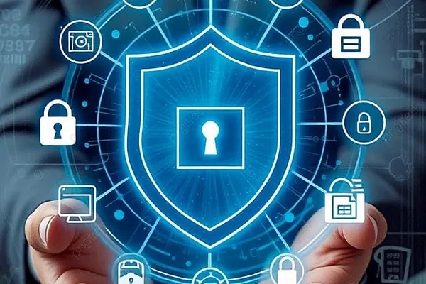 Biểu tượng khóa an toàn và tiền tệ thể hiện bảo mật tài chính